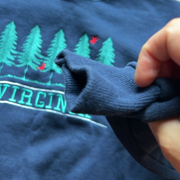 Vintage Heavy Weight Lee Double Crew Neck Virginia Sweatshirt XL - Picture 4 of 7